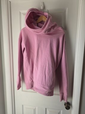 ZYIA Pink Cowl Neck Hoodie Sweater